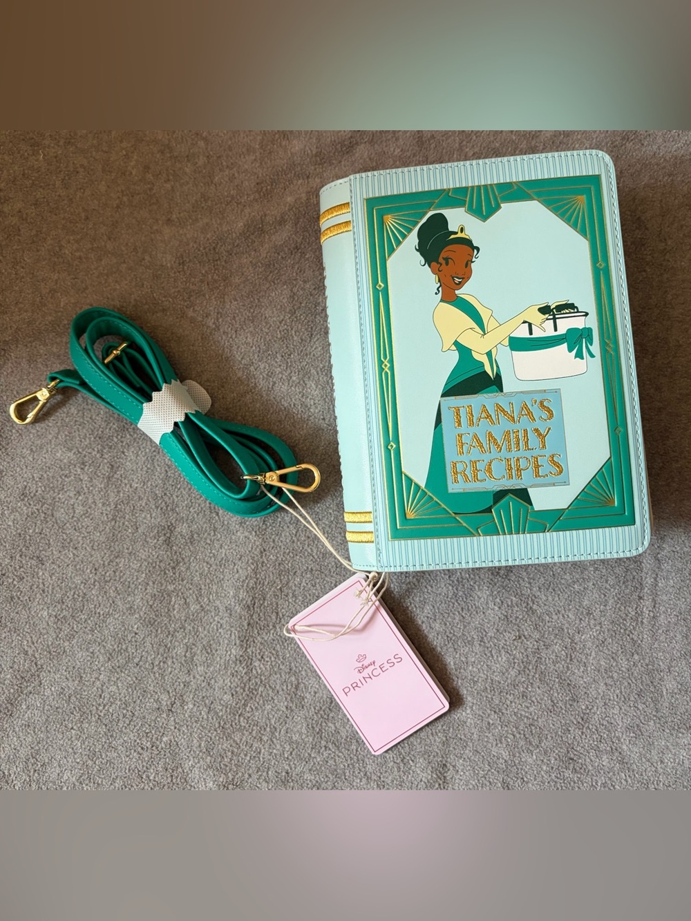 Loungefly Princess & The Frog Tiana Recipe Book Crossbody Bag - Picture 1 of 4